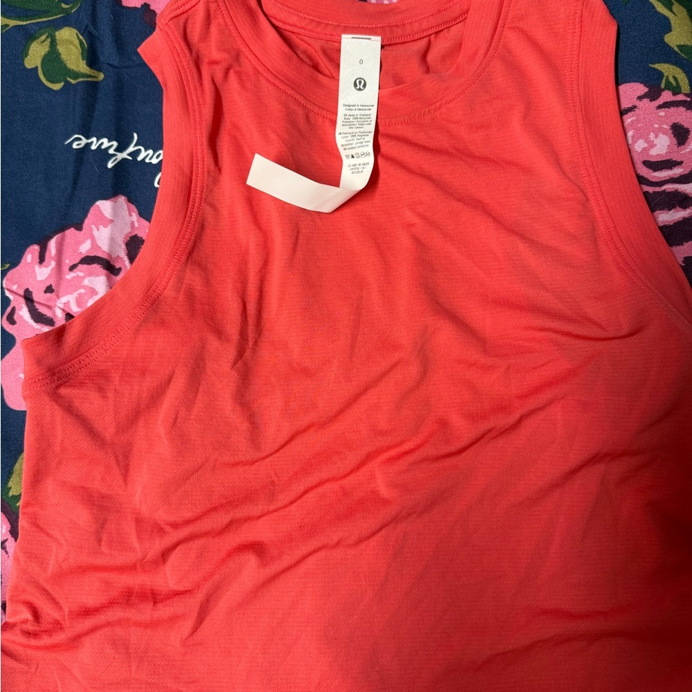 Lululemon Athletica Vibrant Coral Tank Top